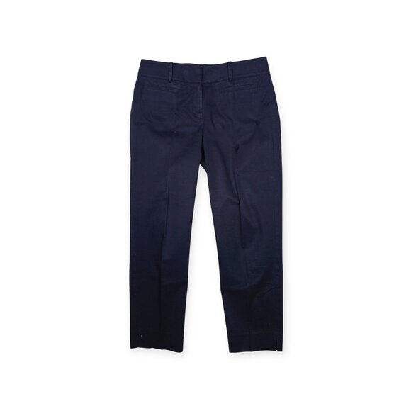 🛍️Ann Taylor "Kate" Cropped Pants Womens Size 4 Navy - Picture 1 of 8